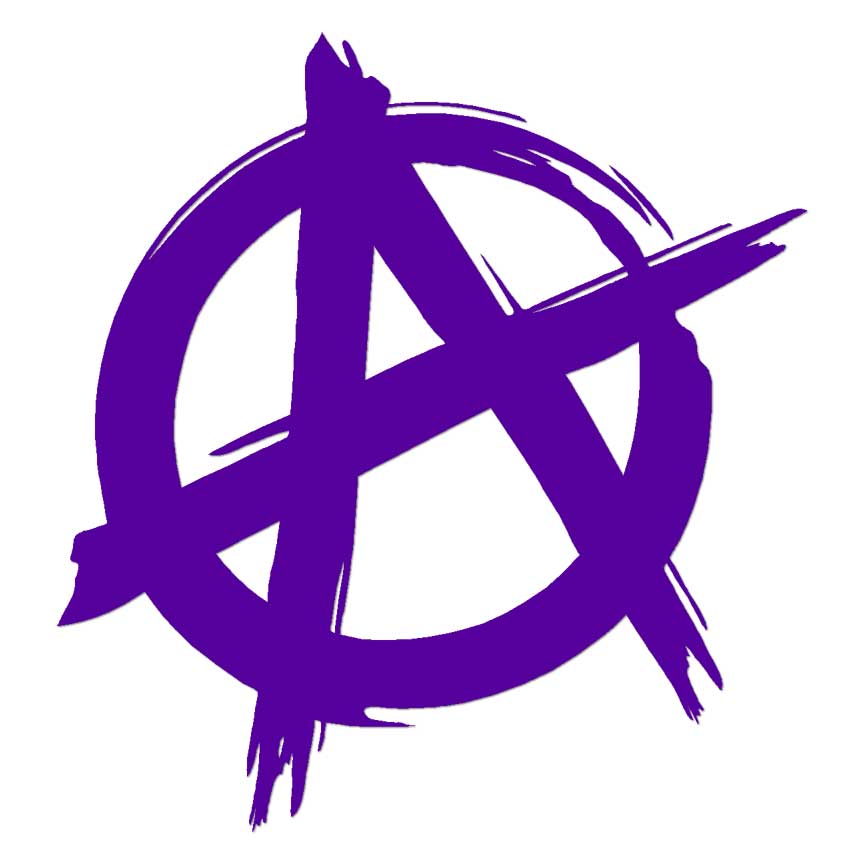 Anarchy Symbol, Vinyl Decal Sticker, Multiple Colors & Sizes #7217